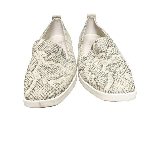 Franco Sarto Gray Snake Printed Boston Slip On Sneakers Size 8 - Picture 2 of 5